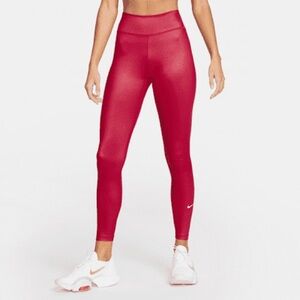 NWT Nike mid-rise shine leggings